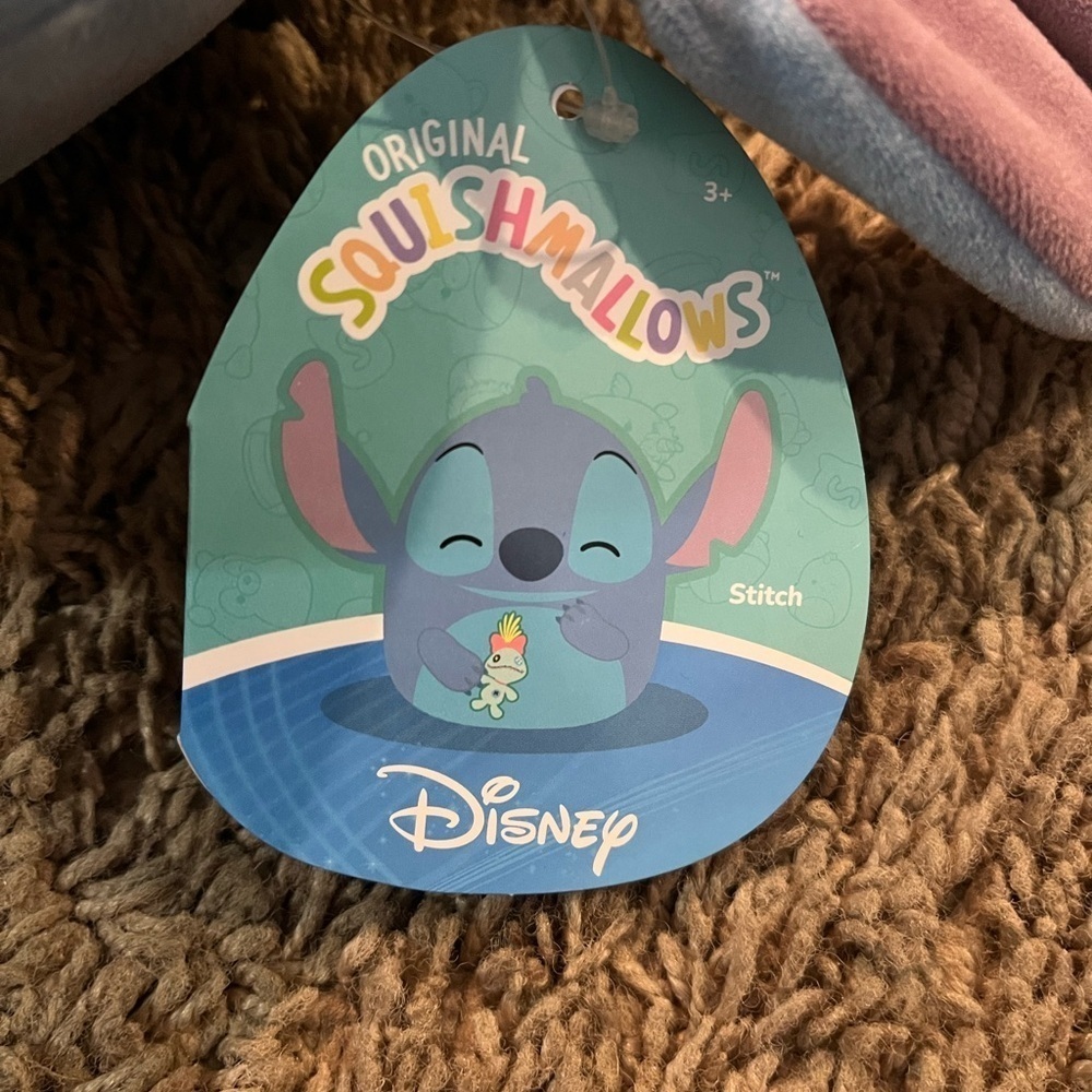 Disney Squishmallows Stitch Plush Toy - Blue